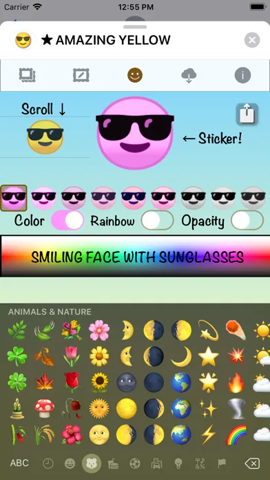 Скриншоты Amazing Emoji • Stickers