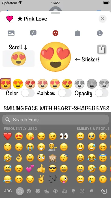 Pink Love • Emoji and stickers Screenshots