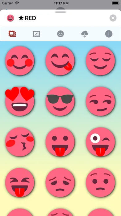 Capturas de pantalla de RED Emoji • Stickers