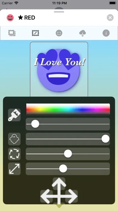 Capturas de pantalla de RED Emoji • Stickers