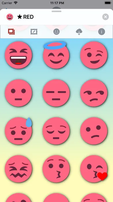 Capturas de pantalla de RED Emoji • Stickers