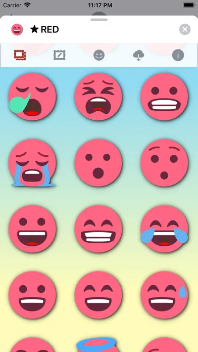 Capturas de pantalla de RED Emoji • Stickers