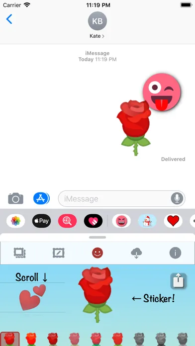 Capturas de pantalla de RED Emoji • Stickers