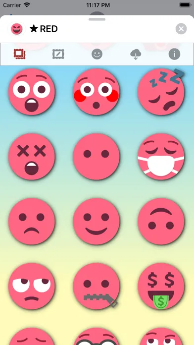 Capturas de pantalla de RED Emoji • Stickers