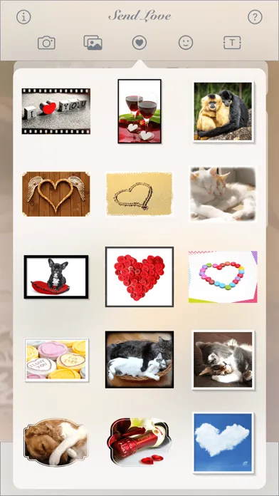 Zrzuty ekranu Send Love • Greeting cards