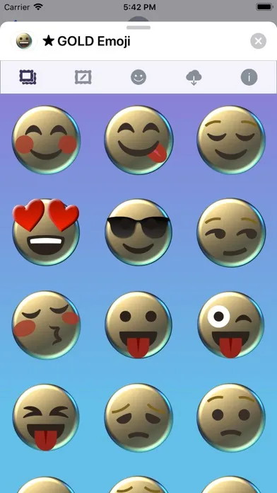 تصاویر GOLD Emoji • Stickers
