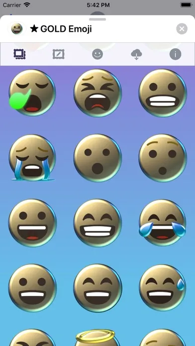 تصاویر GOLD Emoji • Stickers