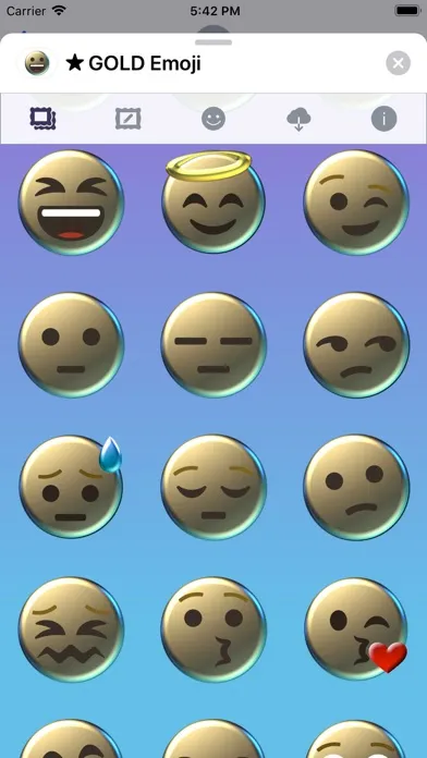 تصاویر GOLD Emoji • Stickers