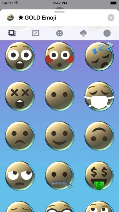 تصاویر GOLD Emoji • Stickers