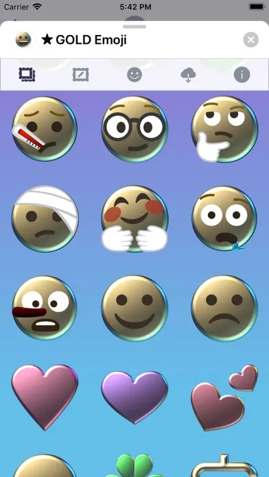 تصاویر GOLD Emoji • Stickers