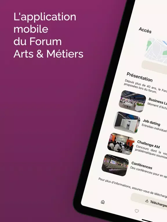 Ảnh chụp màn hình của Forum Arts et Métiers iPad 