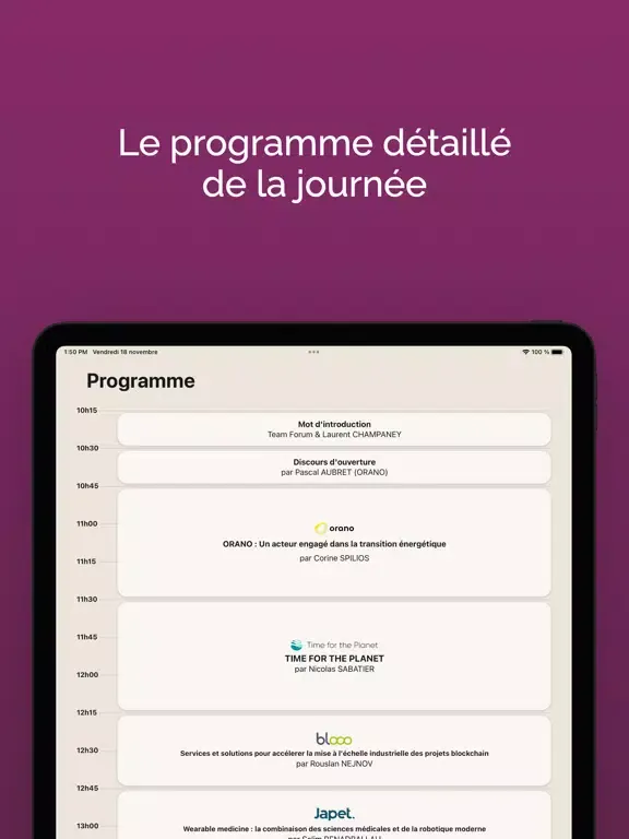 Ảnh chụp màn hình của Forum Arts et Métiers iPad 
