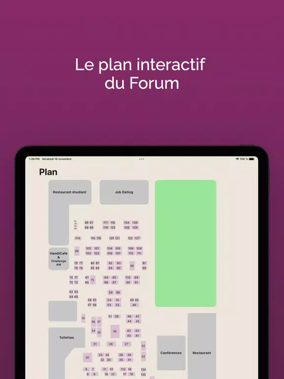Ảnh chụp màn hình của Forum Arts et Métiers iPad 