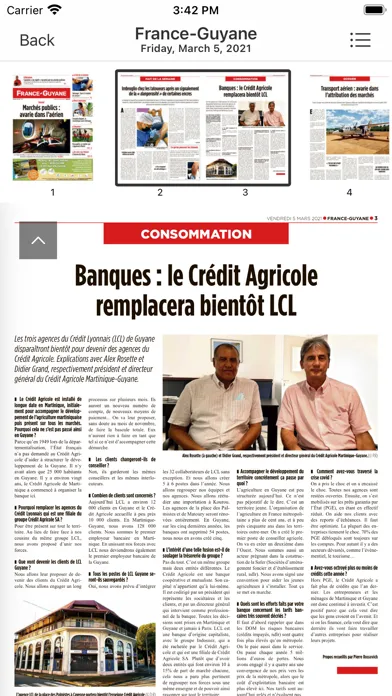 Captures d'écran de FG Journal