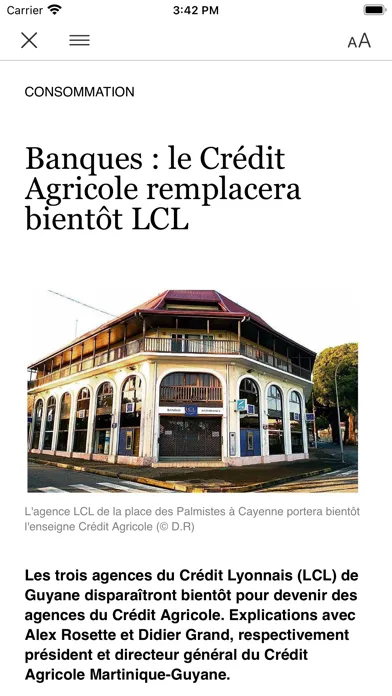 Captures d'écran de FG Journal