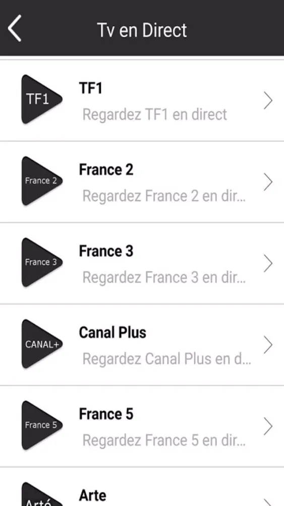 Ảnh chụp màn hình của Tv France Chaines Info - Regarder chaine français