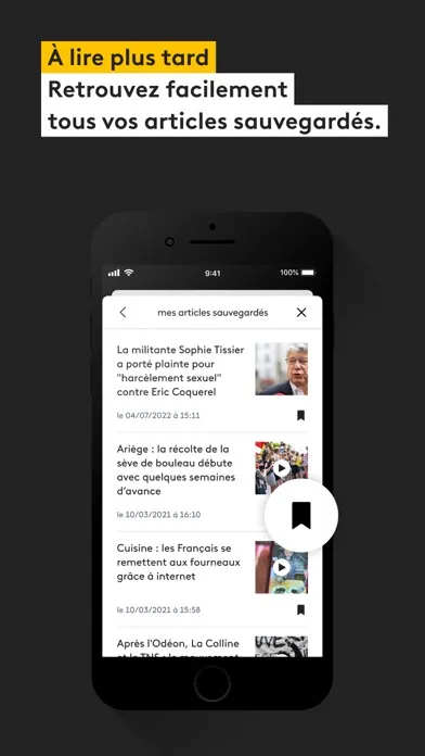 Capturas de tela do franceinfo: l’info en continu