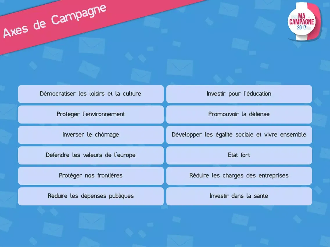 Captures d'écran de Ma Campagne iPad 