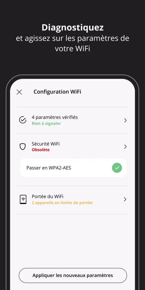 Zrzuty ekranu Freebox Connect