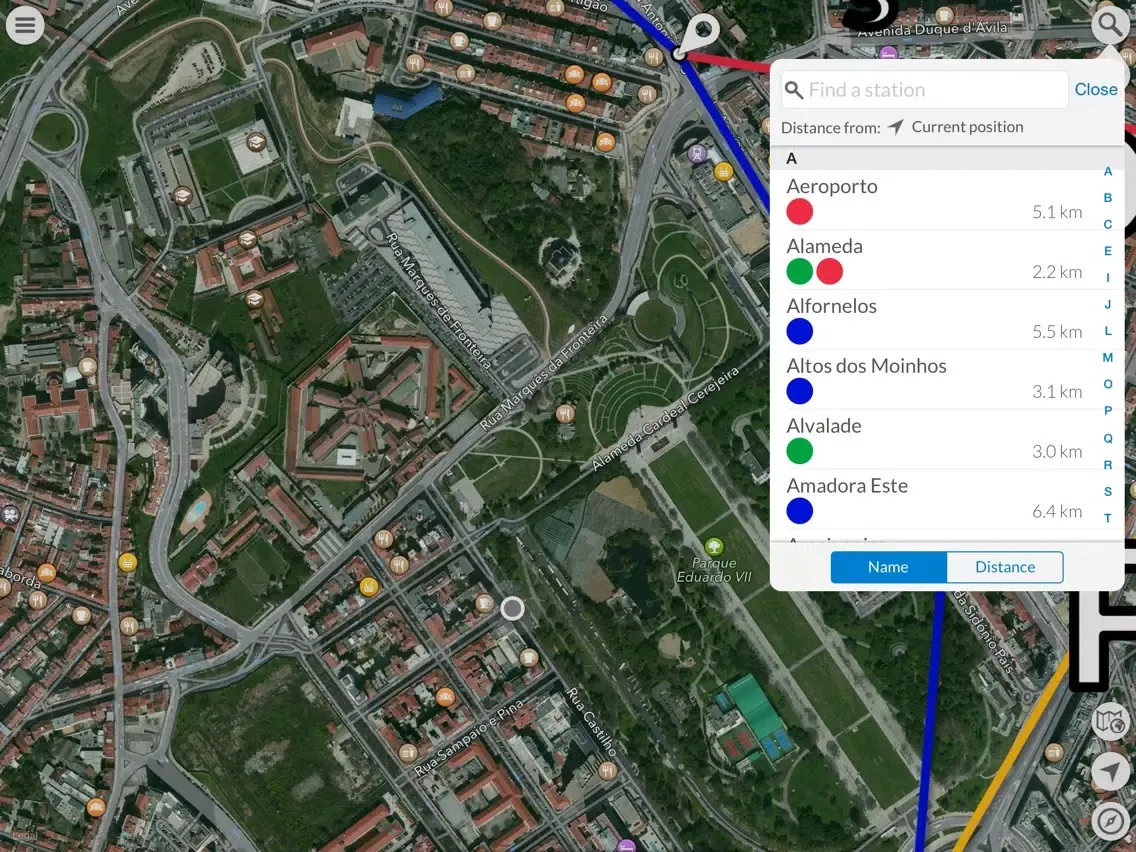 ภาพหน้าจอของ METRO : Lisbon iPad 