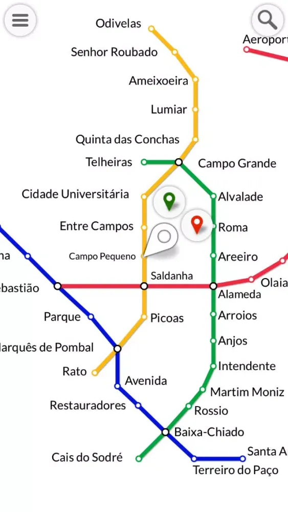 ภาพหน้าจอของ METRO : Lisbon
