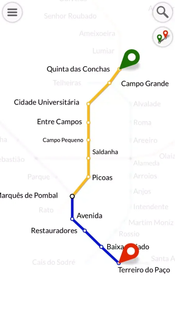 ภาพหน้าจอของ METRO : Lisbon