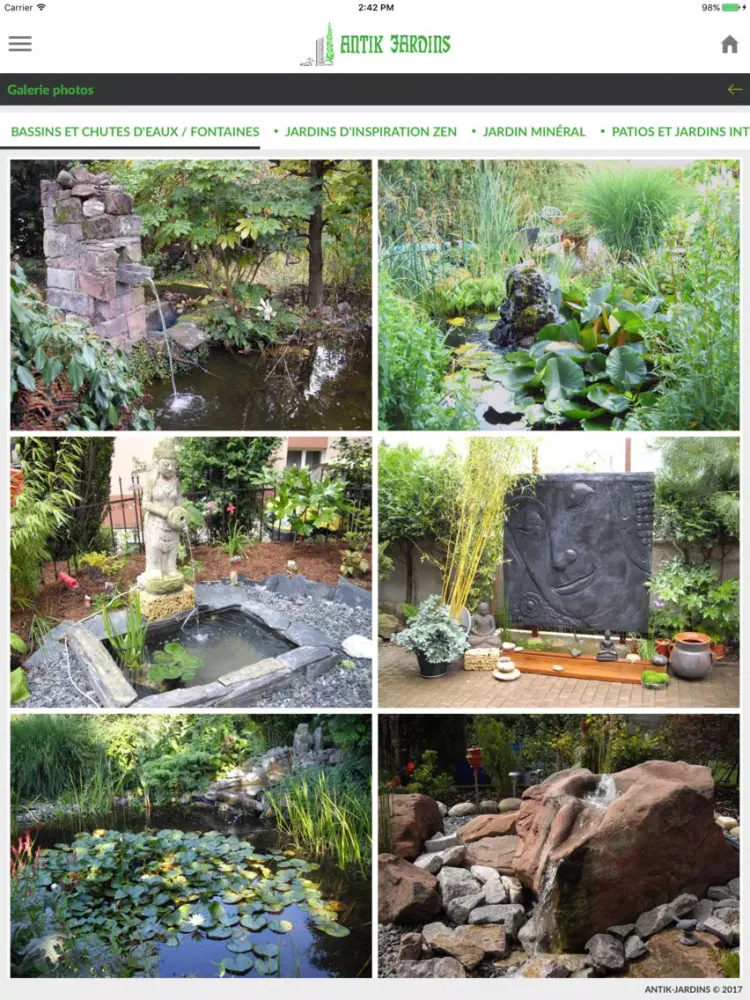 ภาพหน้าจอของ Antik Jardins iPad 