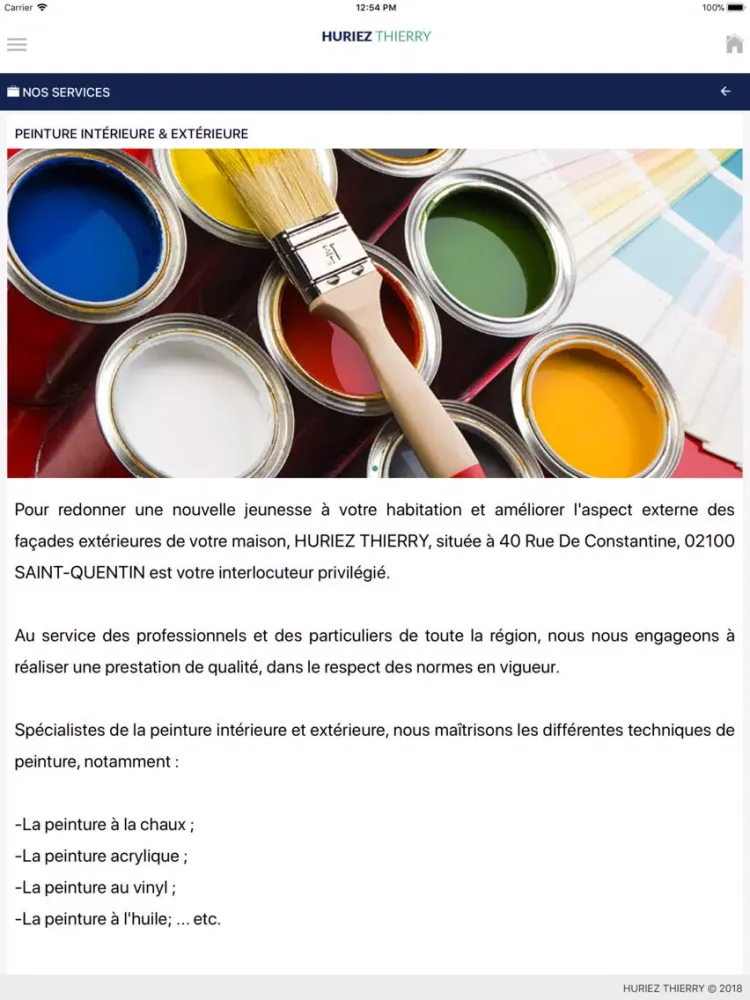 TH-PEINTURE iPad 應用截圖