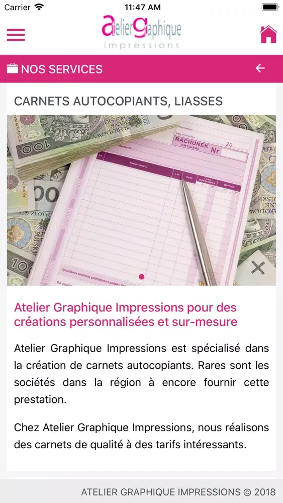 Atelier Graphique Impressions Screenshots
