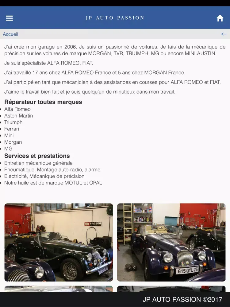 Tangkapan skrin JP AUTO PASSION iPad 