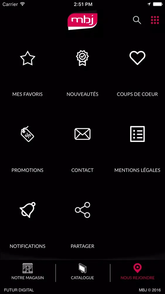 Captures d'écran de MBJ