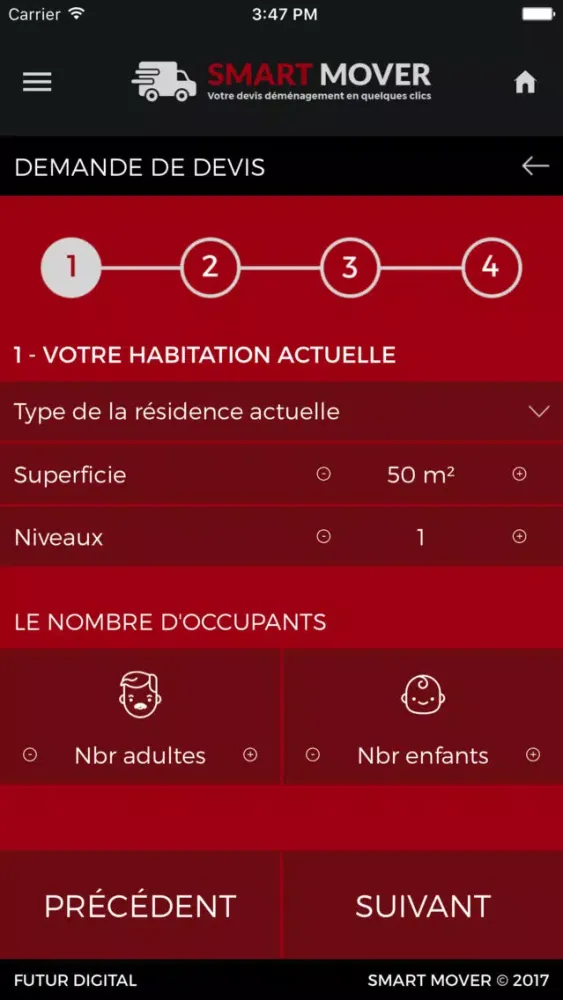Captures d'écran de Smart Mover FD
