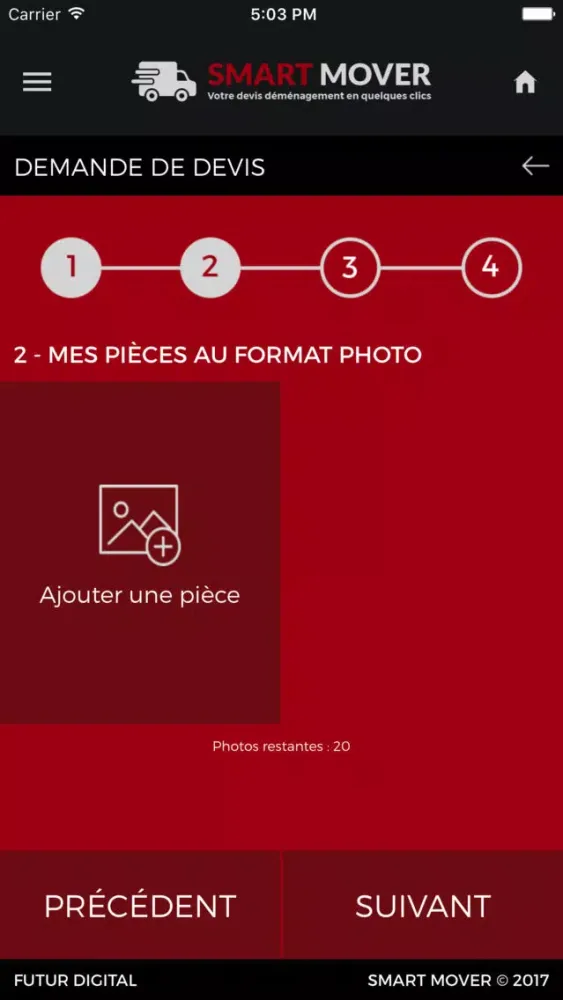Captures d'écran de Smart Mover FD