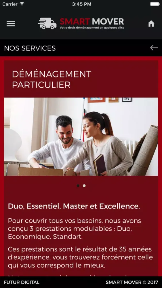 Captures d'écran de Smart Mover FD