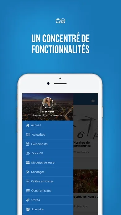 Zrzuty ekranu LiveCSE - comité d'entreprise