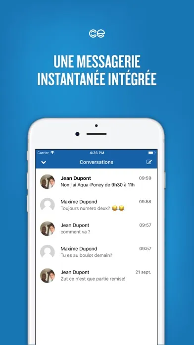 Zrzuty ekranu LiveCSE - comité d'entreprise