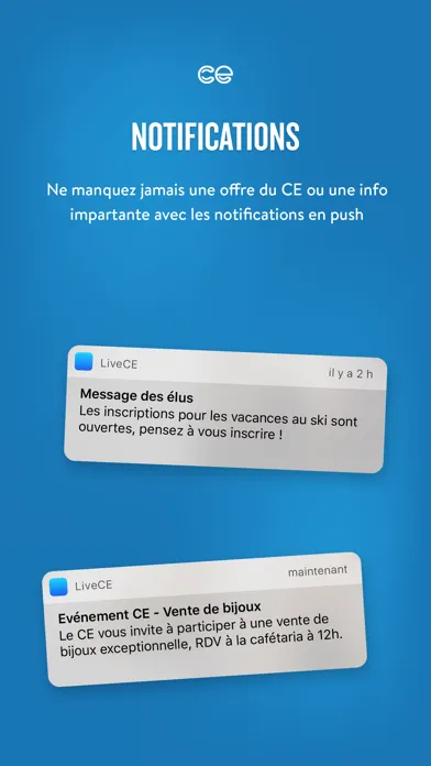 Zrzuty ekranu LiveCSE - comité d'entreprise