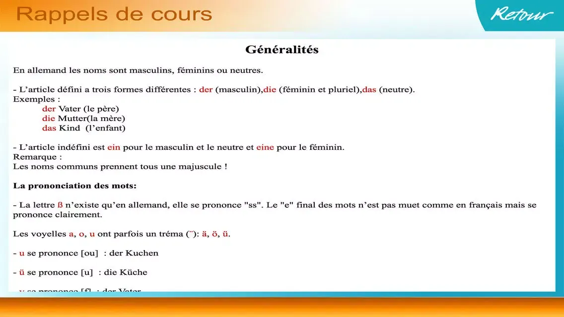 Vocabulaire allemand débutant স্ক্রিনশট