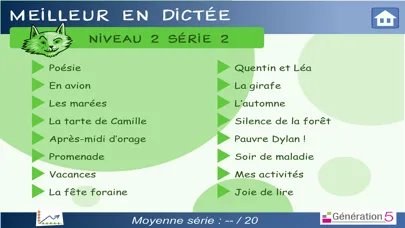 Capturas de tela do Meilleur en dictée