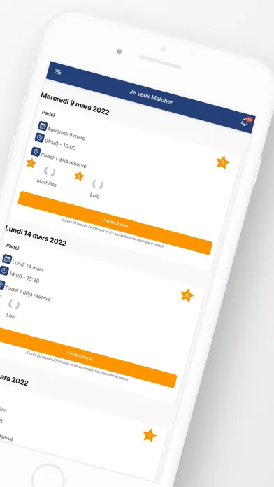 Screenshot di Padel One