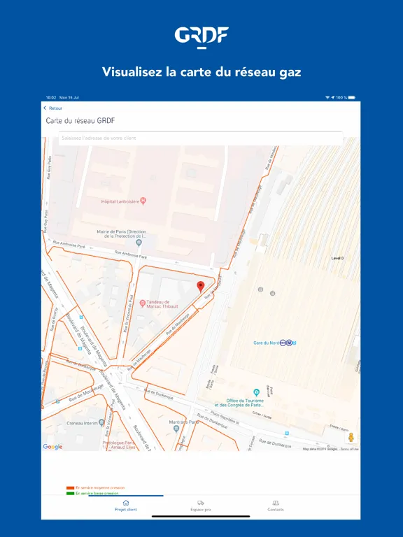 GRDF Pros du gaz iPad  スクリーンショット
