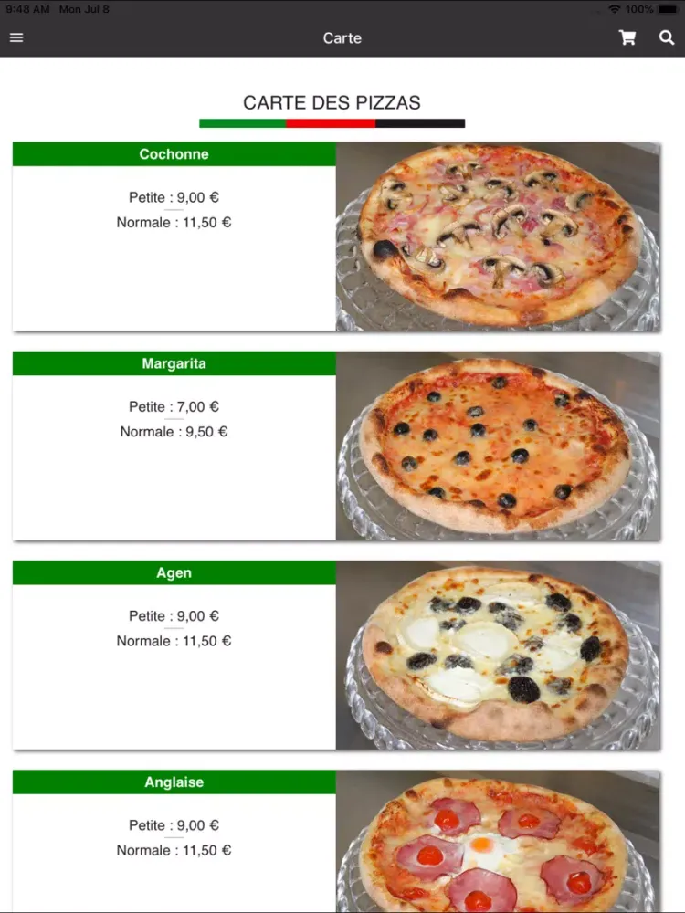 GREG'O Pizza iPad  স্ক্রিনশট