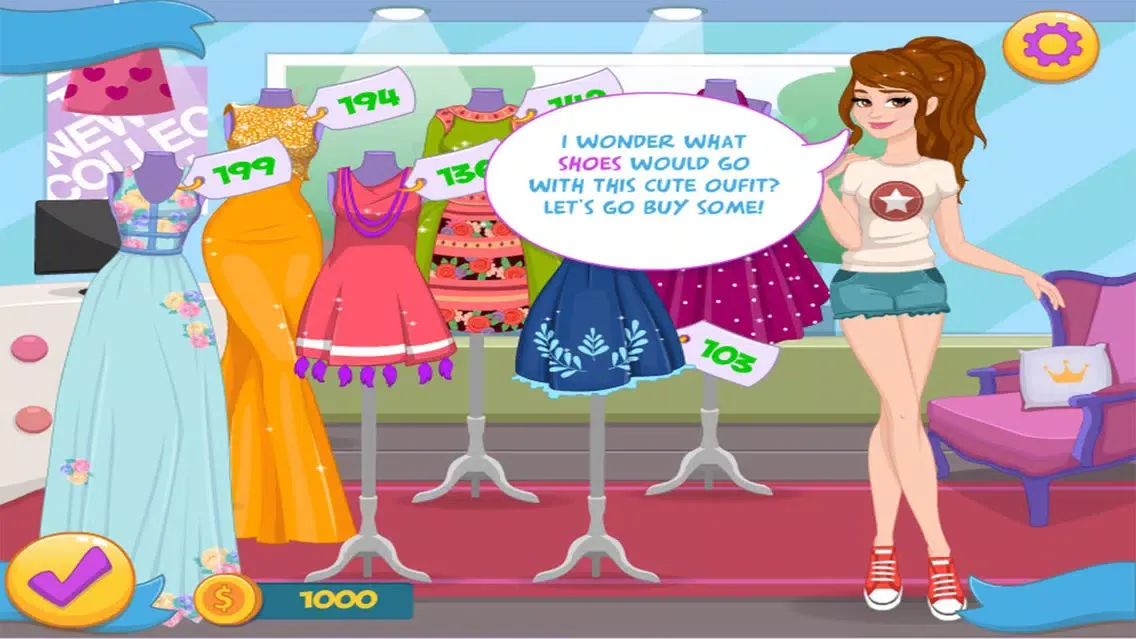 habillage des Princesses - jeux de filles shopping應用截圖