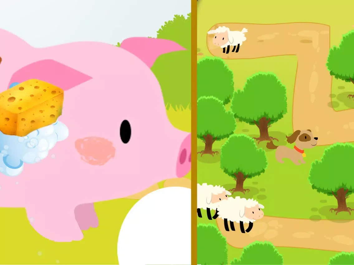 Lil’Bear on the farm iPad  Screenshots