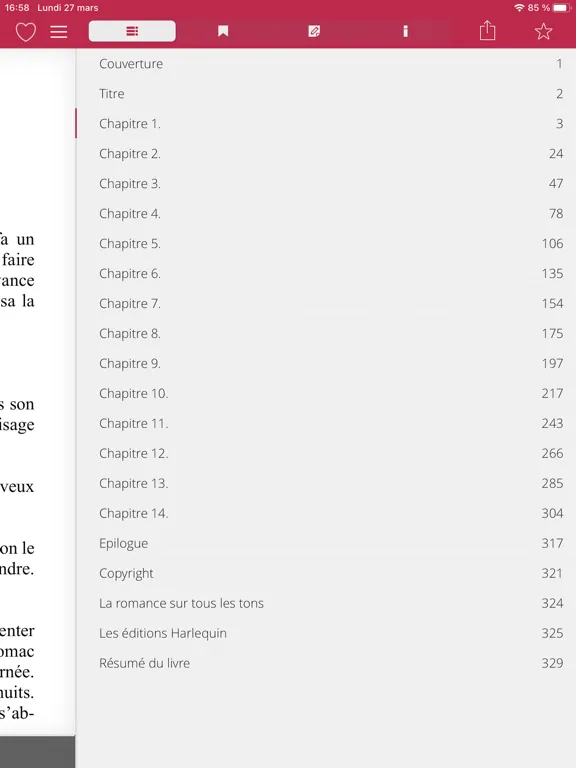 Ảnh chụp màn hình của Harlequin : E-librairie iPad 