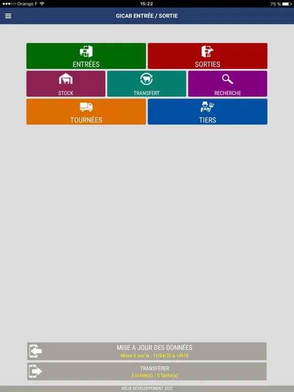ภาพหน้าจอของ Gicab Entrée/Sortie iPad 
