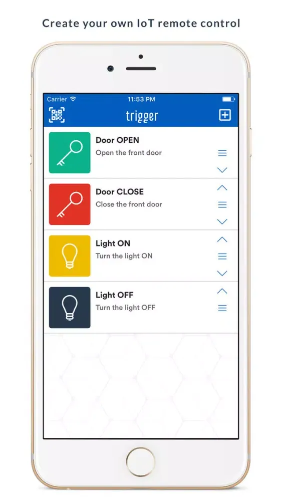 Captures d'écran de Trigger - IoT remote control