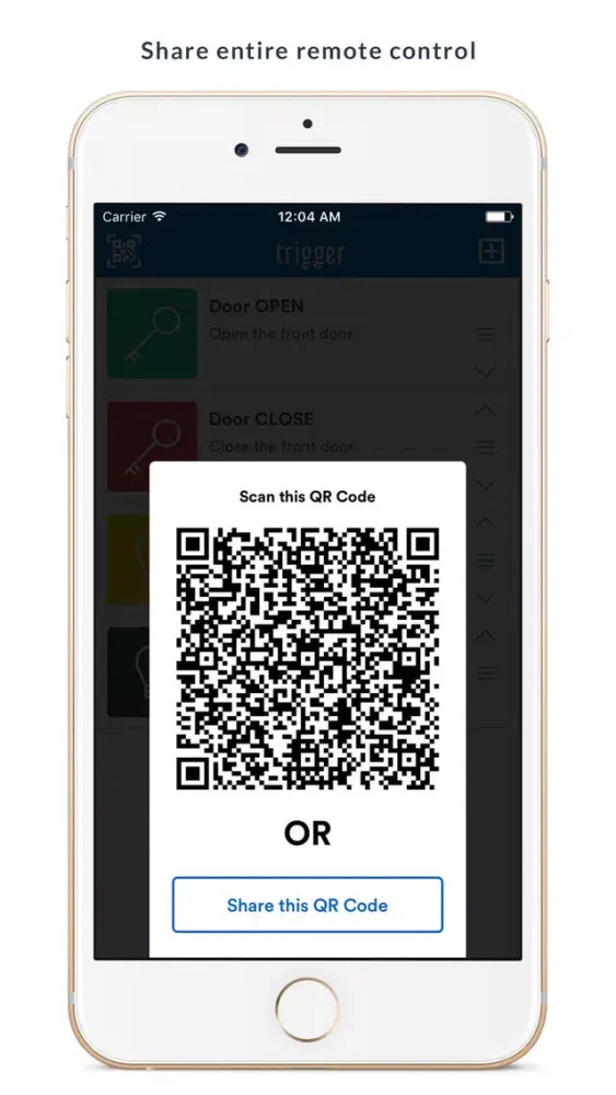 Captures d'écran de Trigger - IoT remote control