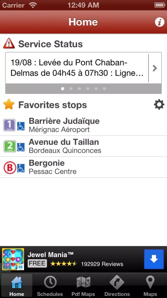 Скриншоты iBordeaux Tram Bus Free