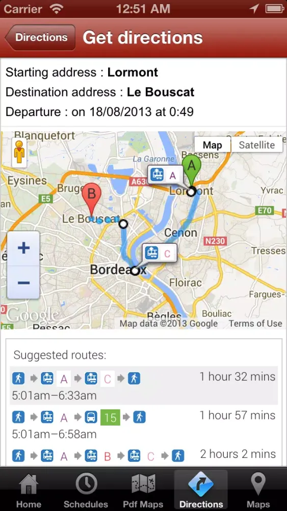Скриншоты iBordeaux Tram Bus Free